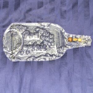 Hand-made pressed wine bottle “Bon Appétit”